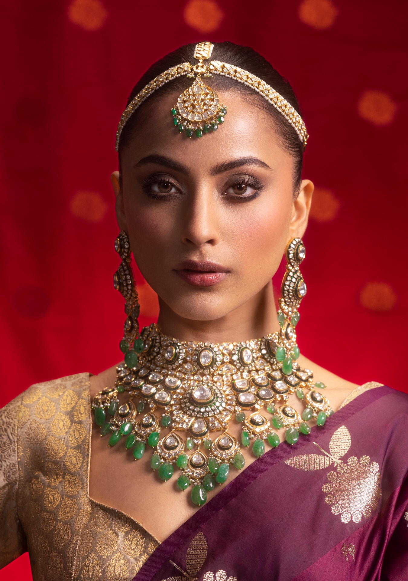 polki bridal jewellery set